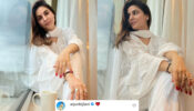 Yeh Shaam bhi ajeeb hai: Shraddha Arya stabs hearts in a white salwar outfit, Arjun Bijlani is lovestruck