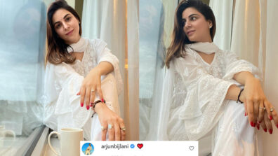 Yeh Shaam bhi ajeeb hai: Shraddha Arya stabs hearts in a white salwar outfit, Arjun Bijlani is lovestruck