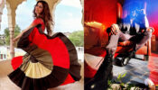 Zaalima mein kehlayi: Shraddha Arya feels like the romantic vibe in a desi babe in red & black lehenga choli, Dheeraj Dhoopar says ‘bring it on’