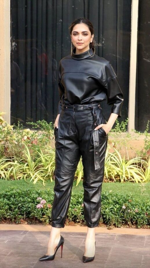 5 Times Deepika Padukone Showed Her Love For Faux Leather And Latex Pants; Check Out Here - 2