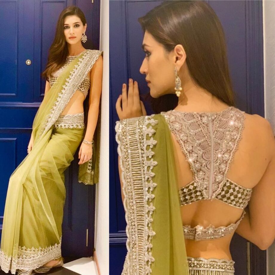 5 Times Mimi Star Kriti Sanon Accentuated Her Sarees With Unique Blouses And We Are Obsessed - 0