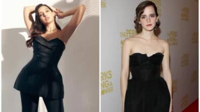 Fashion Faceoff: Nora Fatehi Vs Emma Watson: Which Star Nailed The Dress – Over Pants Style Best? FAN BATTLE