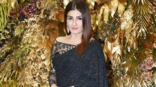 Vision To Behold! Raveena Tandon Dazzled In A Black Saree; See Pics Here