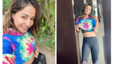 Hina Khan Shows That The Love For The Tie & Dye Is Never Gonna Fade In A Chic Comfy Tee & Gym Pants