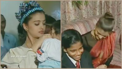 Adorable Moment: Aishwarya Rai Interacting With Students And Comforting A Crying Baby Proves Her Love For Kids