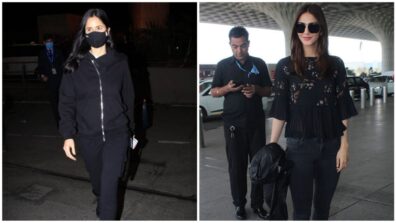 Airport Looks! From Katrina Kaif To Vaani Kapoor: Take A Look At The Best Monochrome Looks Of Bollywood Celebs