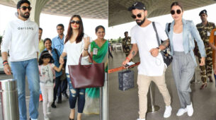 Airport Swag: Abhishek Bachchan-Aishwara Rai Vs Virat Kohli-Anushka Sharma: Which celebrity pair slays the twinning vogue game better? (Fan Battle)