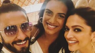 Viral Alert: Ranveer Singh and Deepika Padukone meet PV Sindhu for dinner, see video footage