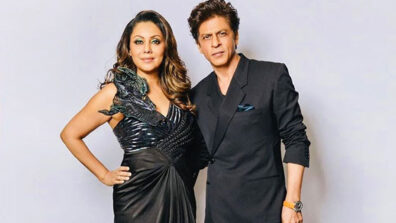 Badshah With His Begum: When Shah Rukh Khan and Gauri Khan have a seriously hot fashion statement together in jet black twinning moment