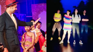 Bawla Dance: RadhaKrishn fame Mallika Singh and Kartikey Malviya pull off a hilarious dance with their squad, Sumedh Mudgalkar busy spending time with little kids