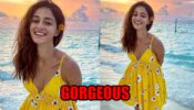 Beach Babe: Ananya Panday looks gorgeous in yellow midi dress, fans love it