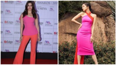 Beauties! Alia Bhatt Vs Shraddha Kapoor: Which Diva Dazzled The Safiya Pink And Orange Outfit Better? Vote Here