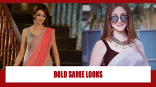 Bhabhiji Saumya Tandon’s bold saree looks