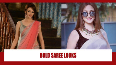 Bhabhiji Saumya Tandon’s bold saree looks