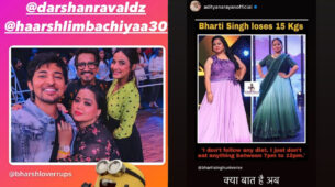 Bharti Singh poses with Darshan Raval after losing 15kgs, Aditya Narayan shares photo saying ‘Ab dusre ladkiyon ka kya hoga?’
