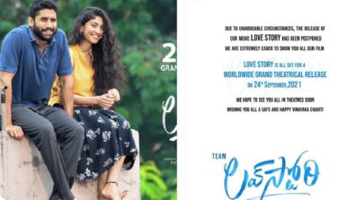 Big News: Sai Pallavi and Naga Chaitanya starrer ‘Love Story’ movie’s release date postponed