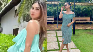 Bold Hot Babes: Mouni Roy and Anushka Sen show the world how to flaunt off-shoulder green maxi outfits, get some style inspiration for yourself