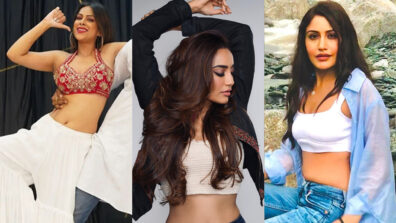 Burning Hot Babes: Nia Sharma, Surbhi Jyoti and Surbhi Chandna flaunt their curvaceous midriffs in bralettes, fans sweat