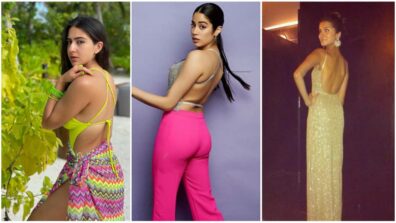 Check out Sara Ali Khan, Janhvi Kapoor and Tara Sutaria’s backless outfits