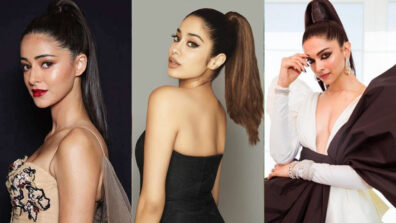 Check out the high ponytail style of Ananya Panday, Janhvi Kapoor and Deepika Padukone