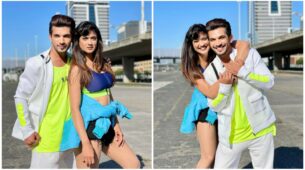 Colour Goals: Arjun Bijlani And Shweta Tiwari Have Fun Wearing Same ‘Neon Tees’, See Pics