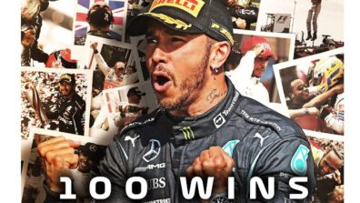 Congratulations: Lewis Hamilton makes history with his 100th F1 win