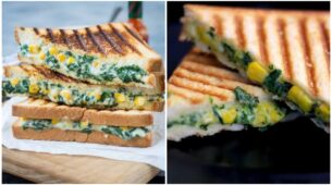 Craving For Any Mouth-Watering Dish? Make This Yummy & Delicious Corn & Spinach Toasties For Your Sunday Brunch