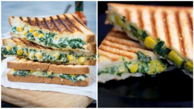 Craving For Any Mouth-Watering Dish? Make This Yummy & Delicious Corn & Spinach Toasties For Your Sunday Brunch