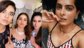 Dekho Magar Pyaar Se: Shraddha Arya and her girl gang desire for romantic flowers from your end, Ruhi Chaturvedi gives a bold expression in a hot outfit