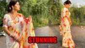 Desi Beauty: Haryanvi dancer Sapna Choudhary looks super hot in tie-dye print saree