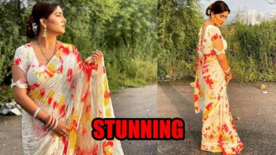 Desi Beauty: Haryanvi dancer Sapna Choudhary looks super hot in tie-dye print saree