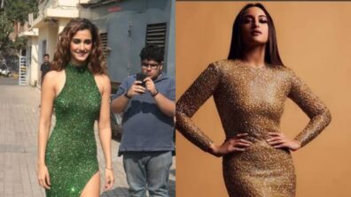 Disha Patani Vs Sonakshi Sinha: Which Diva Rocked In The Shimmery Body Hugging Gown? Which Is Your Steal? Vote Here