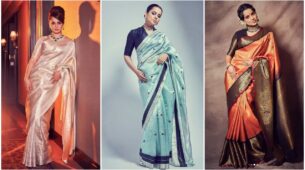 Elegant Grey To Vibrant Orange: Kangana Ranaut’s Silk Sarees For Any Occasion, Take Notes