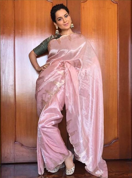 Elegant Grey To Vibrant Orange: Kangana Ranaut’s Silk Sarees For Any Occasion, Take Notes - 3