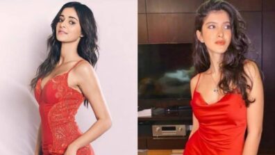 Fashion Faceoff: Ananya Panday VS Shanaya Kapoor: Which Bollywood Diva Looked Ravishing In Bold Red Bodycon Number?