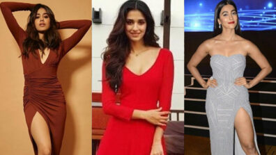 Flaunt your hot legs like ‘badass babes’ Janhvi Kapoor, Disha Patani and Pooja Hegde in thigh-high slit outfits to make a bold fashion statement