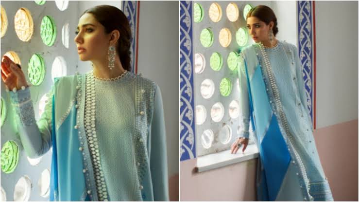 From Jasmin Bhasin To Mahira Khan: TV Beauties Who Looked Ethereal In Icy Blue Outfits - 4