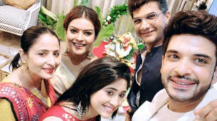 Ganpati Bappa Maurya: Shivangi Joshi, Karan Kundrra and YRKKH gang celebrate Ganesh Chaturthi together, fans miss Mohsin Khan in the frame