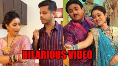 Ghum Hai Kisikey Pyaar Meiin couple Neil Bhatt and Aishwarya Sharma turn TMKOC’s Jethalal and Daya, watch hilarious video