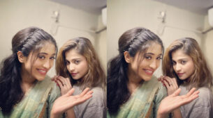 Giggles And Hugs: Shivangi Joshi spends time with her partner in crime, check pictures