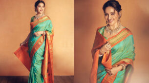 Gorgeous Mulgi: Madhuri Dixit looks like a resplendent beauty in Maharashtrian style saree makeover ahead of Ganpati festival, are you ready to steal the look?