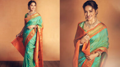 Gorgeous Mulgi: Madhuri Dixit looks like a resplendent beauty in Maharashtrian style saree makeover ahead of Ganpati festival, are you ready to steal the look?