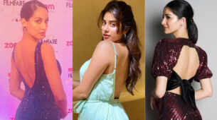 Haye Garmi: Nora Fatehi, Janhvi Kapoor and Ananya Panday flaunt their sensuous collar bones in hot backless designs, check ASAP
