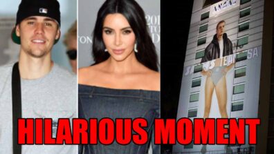 Hilarious! Ever Wondered How Justin Bieber Would Look In Kim Kardashian’s Underwear Line? Take A Look At The Hilarious Moment