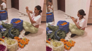 ‘Hot babe’ Nia Sharma gets playful with beautiful flowers, are any of you lucky enough to get it?