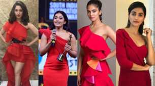 Hottest South Babes: Tamannaah Bhatia, Rashmika Mandanna, Malavika Mohanan and Pooja Hegde are spicy hot beauties in red one-shoulder outfits, are you already crushing?