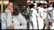 How Adorable: Anushka Sharma celebrates Virat Kohli and Indian team’s 4th Test win, fans in awe of her cuteness