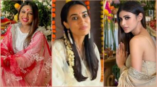 Hunting for the perfect traditional ethnic look for this Ganesh Chaturthi festival? Nia Sharma, Surbhi Jyoti and Mouni Roy are here to be your inspiration