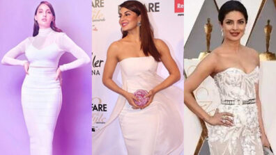 I am a barbie girl in my barbie world: Nora Fatehi, Jacqueline Fernandez and Priyanka Chopra win hearts in stylish ‘Disney Princess’ style white gowns, check ASAP