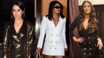 In love with classy blazer dress outfits? Shraddha Kapoor, Priyanka Chopra and Kareena Kapoor are your ultimate Vogue Goddesses